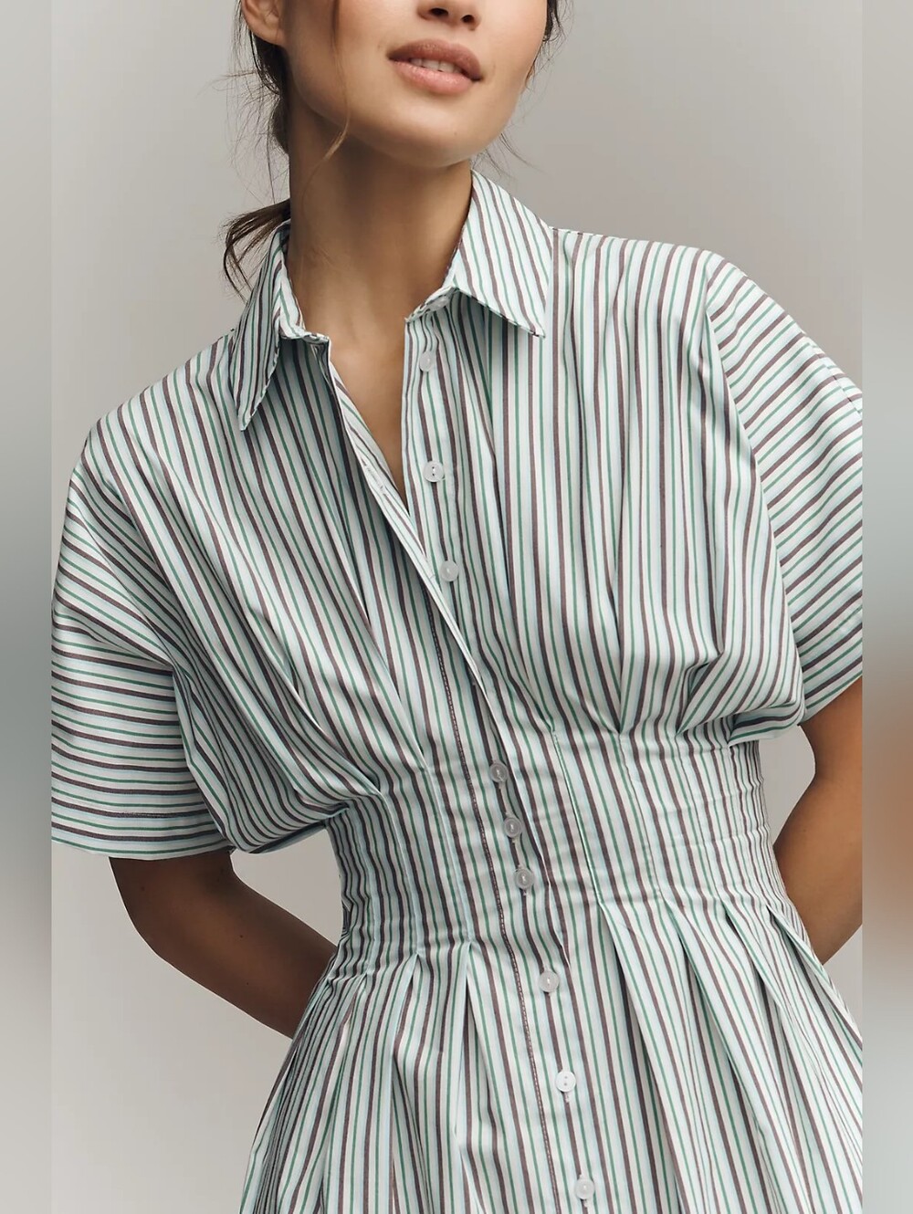 Tobie Mini Shirt Dress by Exquise - Picture 2 of 2